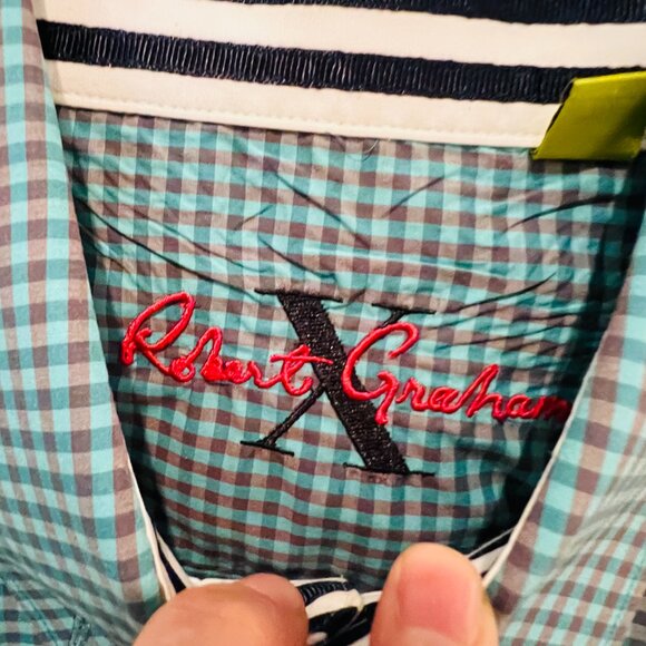 Robert Graham Men's Long Sleeve Button Down Shirt Size Large - Picture 3 of 4